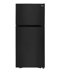 LG - 20.2 Cu. Ft. Top-Freezer Refrigerator - Black