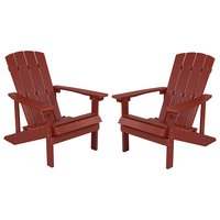 Alamont Home - Charlestown Adirondack Chair (set of 2) - Red