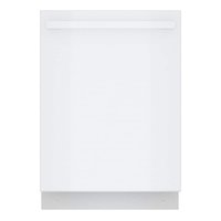 Bosch - 100 Series Premium 24" Top Control Smart Built-In Hybrid Stainless Steel Tub Dishwasher with 3rd Rack, 46 dBA - White