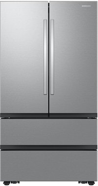 Samsung - 31 cu. ft. 4-Door French Door Smart Refrigerator with Dual Auto Ice Maker - Fingerprint Resistant Stainless Steel