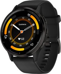 Garmin - Refurbished Excellent - Venu 3 GPS Smartwatch 45 mm Fiber-reinforced polymer - Stainless Steel and Black - (2023)