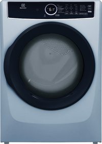 Electrolux - 8.0 Cu. Ft. Electric Dryer with Steam and Instant Refresh - Glacier Blue