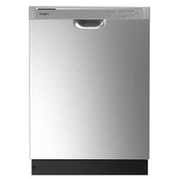 Whirlpool - 24 inch Front Control Built-In Dishwasher with Boost Cycle and 57 dBA - Stainless Steel