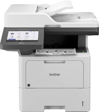 Brother - MFC-L6810DW Wireless Black-and-White All-in-One Laser Printer with with Duplex Print, Scan, and Copy, Great for Business - White/Gray