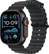 Apple Watch Ultra 2 (GPS+Cellular) 49mm Titanium Case with Black Ocean Band - Black - (2024)