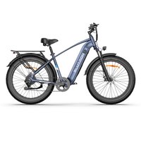 Blutron - EB880 750W Fat Tire Ebike 50 miles Max Range and 20 MPH Max Speed - one size - Blue