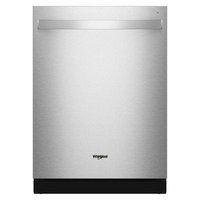 Whirlpool - 24" Top Control Built-In Dishwasher with Total Coverage Wash and Auto Open Air Dry - Stainless Steel
