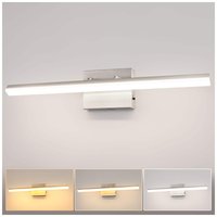 PO3TICJUNKI3 - nch Bathroom Vanity Light Bar Over Mirror Brushed Nickel Modern Fixtures cct Adjustable Lights For Living R - Nickel 23.6-Inch