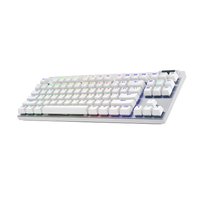 Logitech - PRO X TKL LIGHTSPEED Wireless Mechanical Tactile Switch Gaming Keyboard with LIGHTSYNC RGB for PC - White