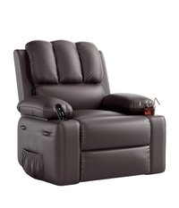 Acekool - Soft Lazy Boy Recliner Chair with 2 Cup Holders - Tan
