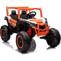 GARVEE - 24V 2-Seater 4WD Off-Road Electric Ride-On UTV Car for Kids with Remote Control – Toddler Electric Vehicle for Ages 3-6 - Orange