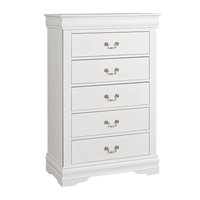 Vaczon - Solid Wood Storage Chest with English Dovetail Drawers Multi-Functional Home Organizer for Bedroom Office or Living Room - White