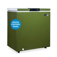 NewAir - 5 Cu. Ft. Mini Deep Chest Freezer and Refrigerator, with Digital Temperature Control - Military Green