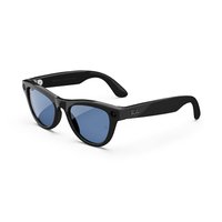 Ray-Ban Meta - Skyler glasses with Meta AI, Audio, Photo, Video Compatibility - Transitions Blue Lenses - Shiny Black