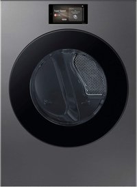 Samsung - 7.6 cu. ft. Bespoke AI Ultra Capacity Front Load Electric Dryer with AI Home and AI OptiDry+ - Dark Steel