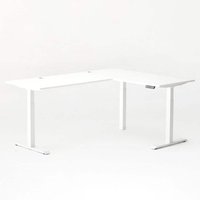 Autonomous - Desk 2 L-Shaped Standing Desk Triple Motor 77 x 64 - White