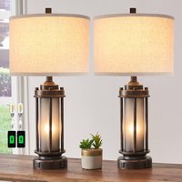 Cozy Serene - Black Lamp Desk Lamp Modern Contemporary vintage Metal Table Lamps Living Room Bedroom Retro Industrial - Bronze