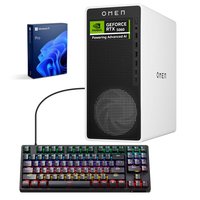 HP - Omen 16L Gaming DT - Intel Core Ultra 7 265F - NVIDIA GeForce RTX 5060 - 32GB RAM - 1TB SSD - Thunderobot RGB Keyboard - Black