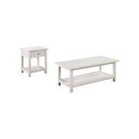 Coaster Co. of America - Payne 2-piece Coffee and 1-drawer End Table Set - White