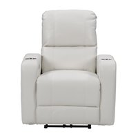 CorLiving - Oren PU Theatre Recliner - White