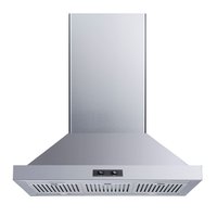 Winflo - 30 inches - Convertible - Island Range Hood - Stainless Steel