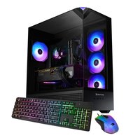 iBUYPOWER - Element Gaming Desktop PC - AMD Ryzen 7 7800X3D, AMD RX 9070XT 16GB, 32GB DDR5 RGB RAM, 1TB NVMe SSD_EBA7R97XT01 - Black