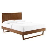 Modway - Alana Wood King Platform Bed With Angular Frame - Brown