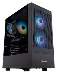 ADVANCED BATTLESTATIONS - ABS Favonius Aqua Gaming PC - Windows 11 - Intel Core i7-14700F - GeForce RTX 5060 - DLSS 4 - 32GB DDR4 - 1TB - Black