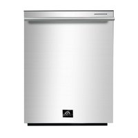 Forno Appliances - Pozzo 24" Top Control Built-In Stainless Steel Tub Dishwasher with 3rd Rack and 49dBA. - Stainless Steel