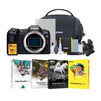 Canon - EOS R8 Mirrorless Camera with 128GB SD Card and Software Suite Bundle