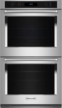 KitchenAid - 30" Built-In Electric Convection Double Wall Oven with Air Fry Mode - Stainless Steel
