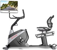 YESOUL J1 PLUS Recumbent Bike w/ 21.5" HD screen, 360° rotation. Multimedia casting, immersive audio, 6W speakers - Black