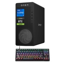 HP - Omen 16L Gaming Desktop - Intel Core i7-14700F - NVIDIA GeForce RTX 4060 - 16GB RAM - 1TB SSD - Thunderobot RGB Keyboard - Black