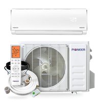 Pioneer - Diamante Pro Low-Ambient 1-Zone 18,000 BTU 21 SEER2 Ductless Mini Split Inverter Heat Pump with 16 ft. Lines 208V / 230V - White
