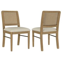 Coaster Co. of America - Arini Rattan Cane Dining Side Chair Sand Wash (Set of 2) - Yellow