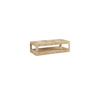 Meridian Furniture - Reeves Natural Burl Wood Coffee Table - Brown