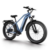 Wooken - GALE 26" Fat Tire All Terrain 750W E-Bike - Drak Blue
