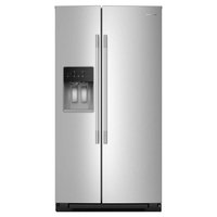 KitchenAid - 20.8 Cu. Ft. Side-by-Side Counter Depth Refrigerator with Panoramic LED Lighting - Stainless Steel