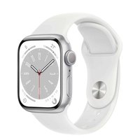 Refurbished Excellent - Apple Refurbished Watch Series 8 Aluminum 45mm A2771 (GPS Only, No Cellular) - Silver - (2022)
