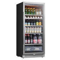 Ca'Lefort - 24inch Beverage Refrigerators cooler 238 Cans ,Freestanding orBuilt-In Beverage fridge with Glass Door for Home,Bar - Silver