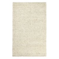 Manhattan Lane - Medium Area Rug, Handwoven Abstract Braided Pattern - Ivory