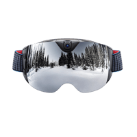 OhO sunshine - Smart Ski and Snowboard Goggles with 4K Live Streaming Camera, WiFi to Phone, Helmet Compatible - Silver