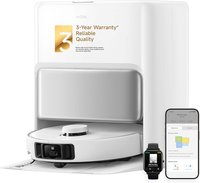 MOVA - P50 Pro Ultra Robot Vacuum&Mop Removable&Liftable Mop,Anti-Tangle,Self Dry&Clean,19k Pa Suction,Auto Empty&Refill - White