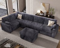 Dyonery - 161.5" Extra Large Modular Sectional Sofa , Modern Oversized L Shaped Sectional Couch , Tool-Free Assembly - Grey