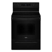 Whirlpool - 30 in. Wide 5 element 5.3 cu. ft. Freestanding Electric Range with Cooktop Flexibility - Black