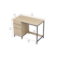 Elegant Decor - Emerson 42 inch Desk in Mango Wood - Mango Wood And Black