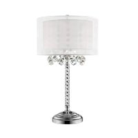 Gravity Ridge - Double Drum Shade Chandelier Lamp - White