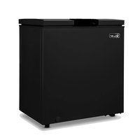 NewAir - 5 Cu. Ft. Mini Deep Chest Freezer and Refrigerator with Digital Temperature Control, Fast Freeze Mode - Black