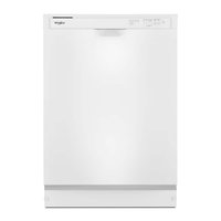 Whirlpool - 24 inch Front Control Built-In Dishwasher with Boost Cycle and 57 dBA - White