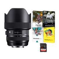 Sigma - 14-24mm F2.8 DG HSM Art Lens (Canon EF) with Software and 64GB Memory Card